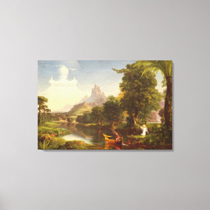 The Voyage of Life: Youth, 1842 (oil on canvas) Canvas Print