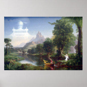 The Voyage of Life - Youth by Thomas Cole Poster