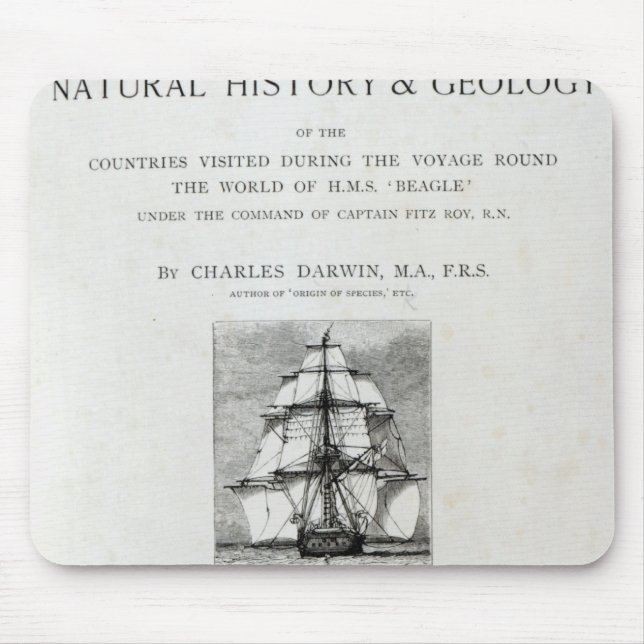 The Voyage of the Beagle Mouse Mat (Front)