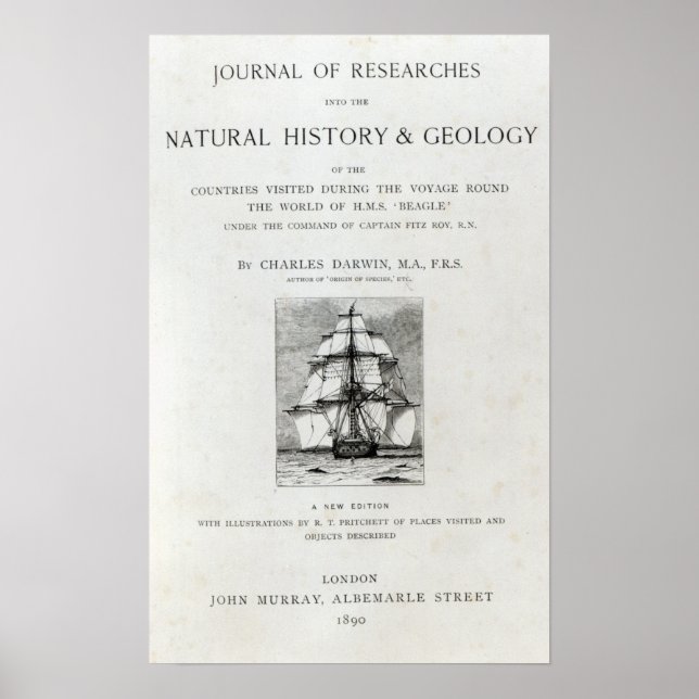 The Voyage of the Beagle Poster (Front)