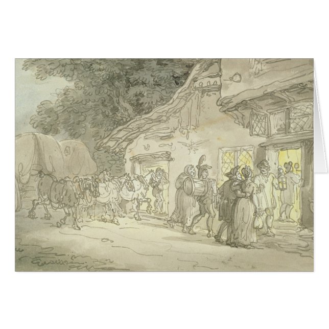The Waggoner's Rest, c.1800-05 (pen & ink and w/c (Front Horizontal)