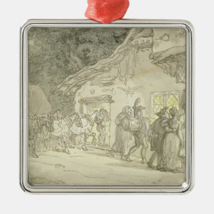 The Waggoner's Rest, c.1800-05 (pen & ink and w/c Metal Tree Decoration