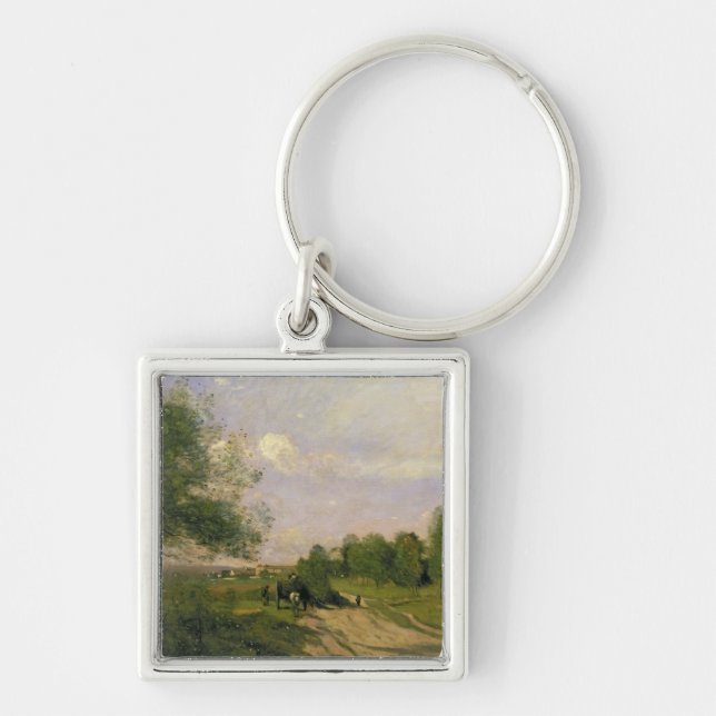 The Wagon, Souvenir of Saintry, 1874 Key Ring (Front)