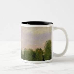 The Wagon, Souvenir of Saintry, 1874 Two-Tone Coffee Mug