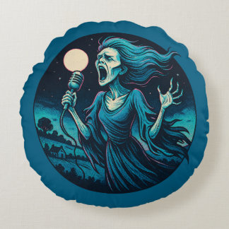 The Wail of the Banshee Round Cushion