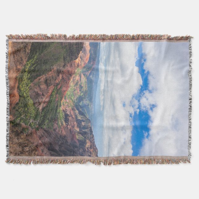 The Waimea Canyon Throw Blanket (Front)