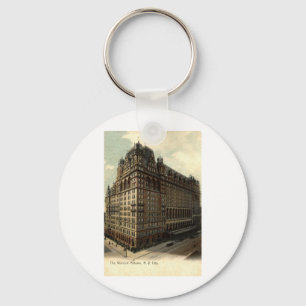 The Waldorf Astoria, New York City 1908 Vintage Key Ring