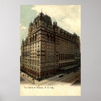 The Waldorf Astoria, New York City 1908 Vintage