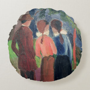 The Walk, 1914 Round Cushion