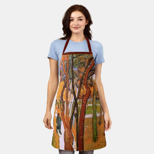 The Walk: Falling Leaves by Vincent van Gogh Apron