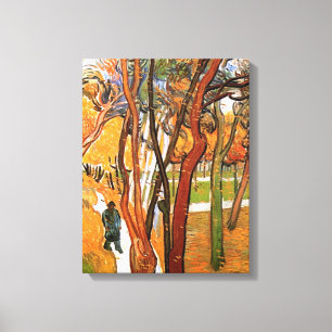 The Walk in Falling Leaves by Vincent van Gogh Canvas Print