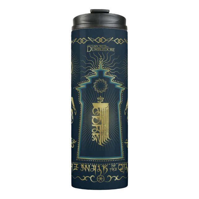 The Walk of The Qilin Golden Tower Tapestry Thermal Tumbler (Front)
