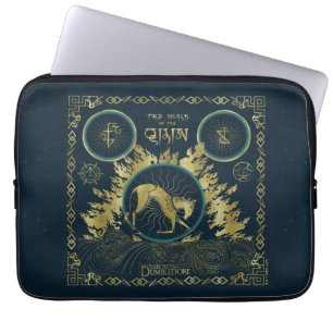 The Walk of the Qilin Golden Water Tapestry Laptop Sleeve