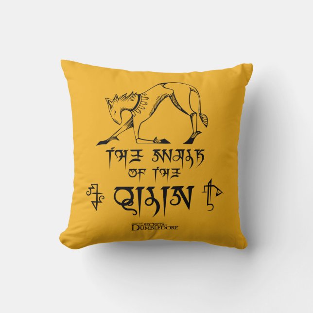 The Walk of The Qilin Line Graphic Cushion (Front)