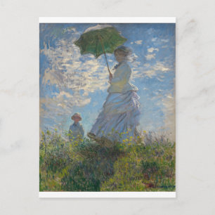 The Walk, Woman with a Parasol (1875) Postcard