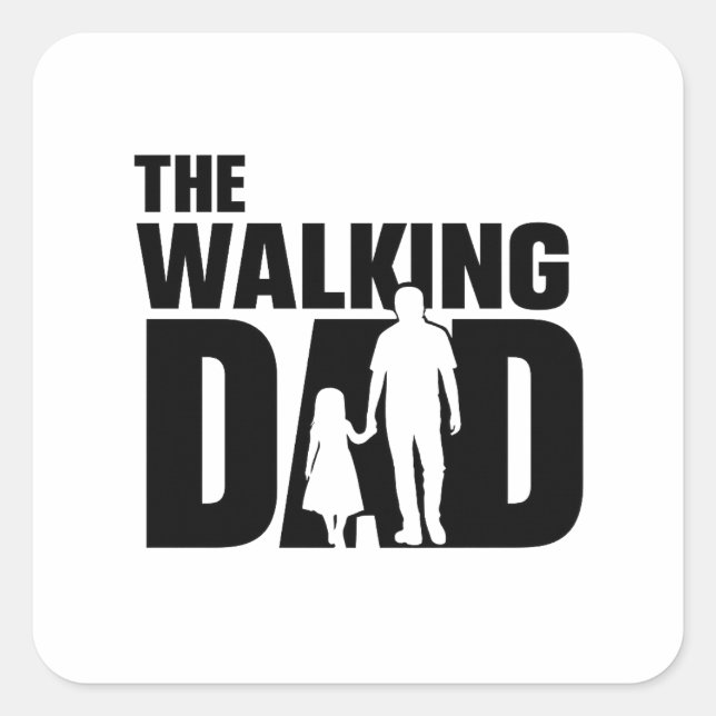 The Walking Dad Father‑Daughter Sticker (Front)