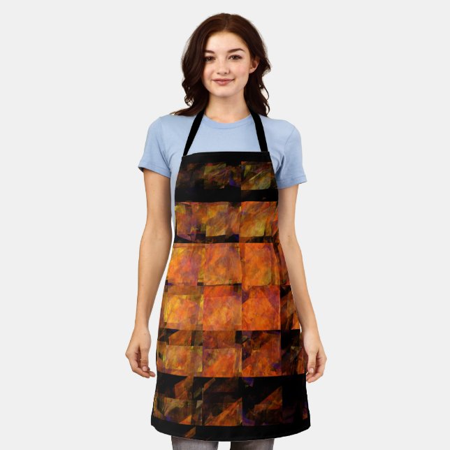 The Wall Abstract Art Apron (Worn)