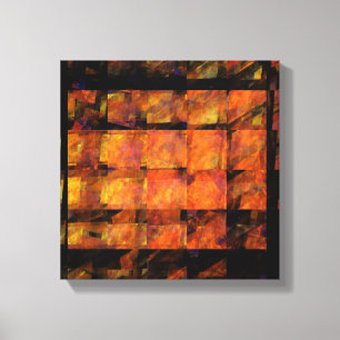 The Wall Abstract Art Black and White Canvas Print