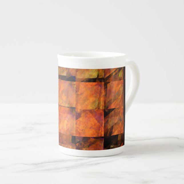 The Wall Abstract Art Bone China Mug (Front Right)