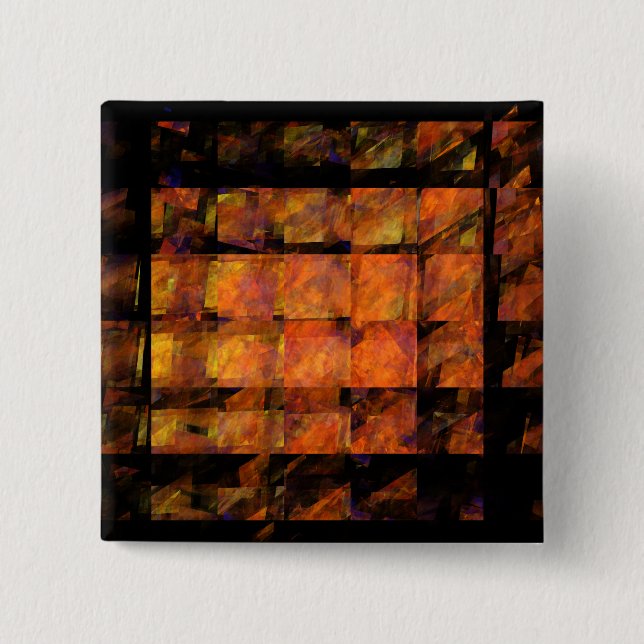 The Wall Abstract Art Button (square) (Front)