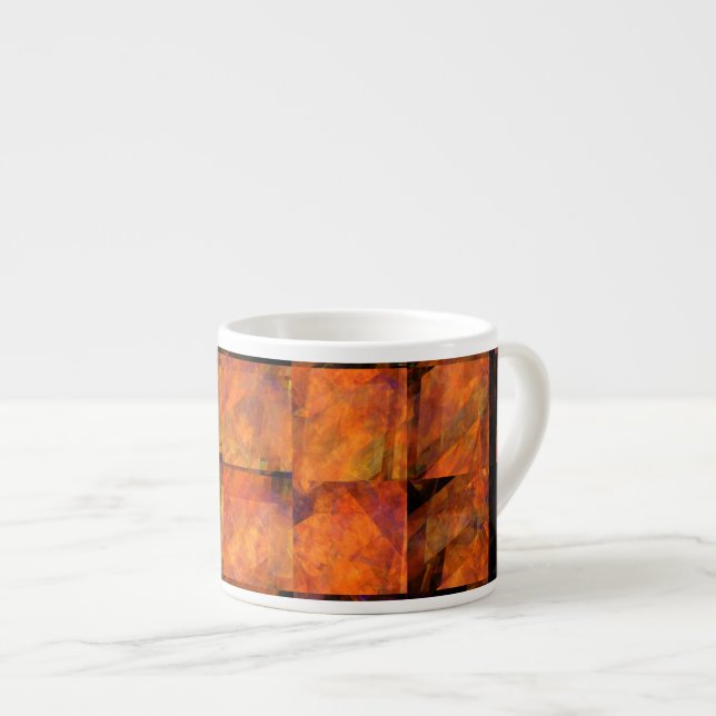 The Wall Abstract Art Espresso Mug (Front Right)