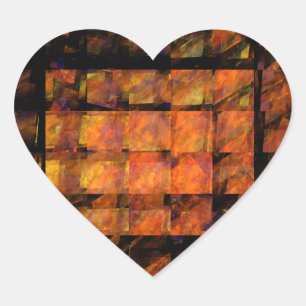 The Wall Abstract Art Heart Sticker