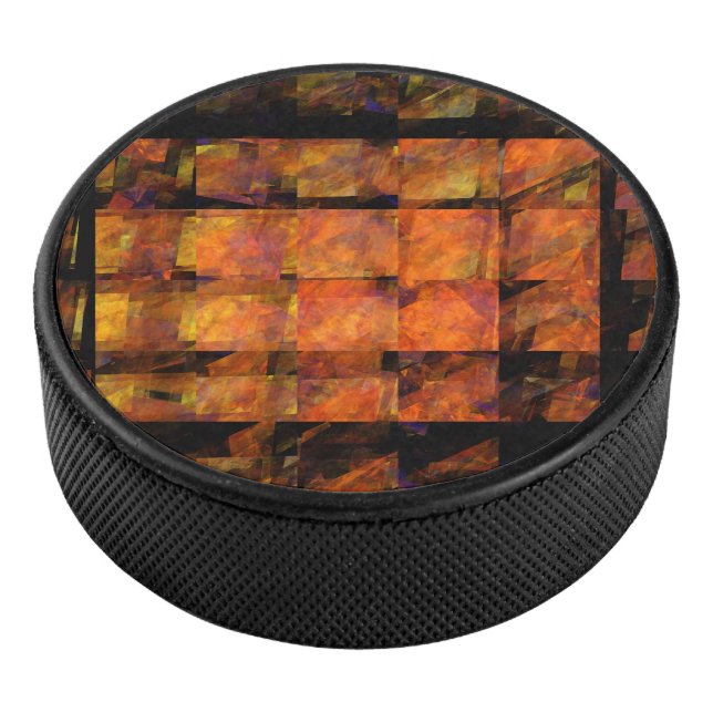 The Wall Abstract Art Hockey Puck (3/4)