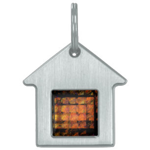 The Wall Abstract Art House Pet Name Tag