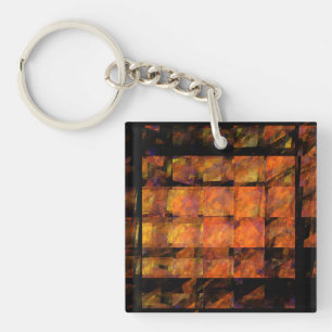 The Wall Abstract Art Key Ring