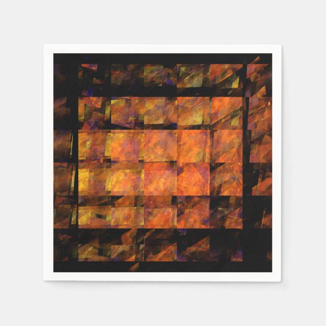 The Wall Abstract Art Napkin (Front)
