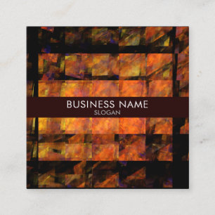 The Wall Abstract Art Professional Square Business Card