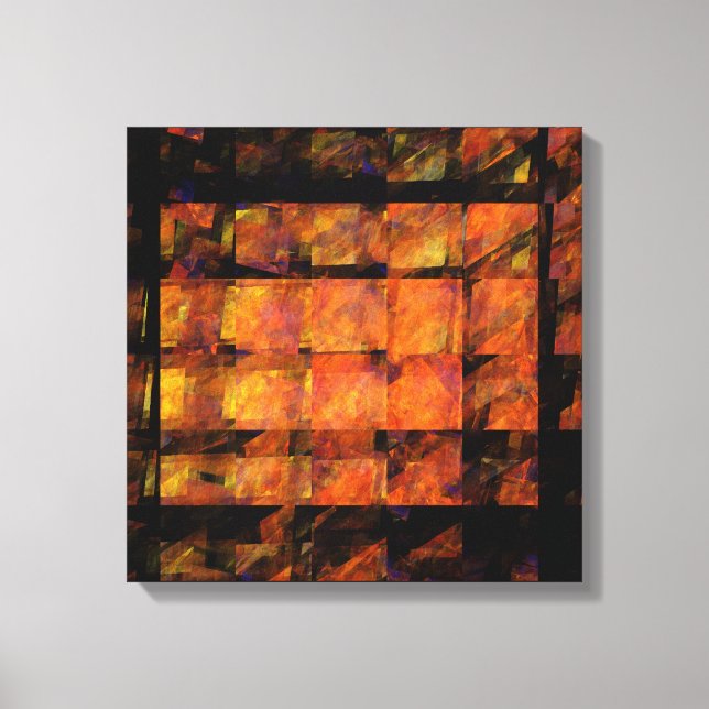 The Wall Abstract Art Quad Canvas Print (Front)