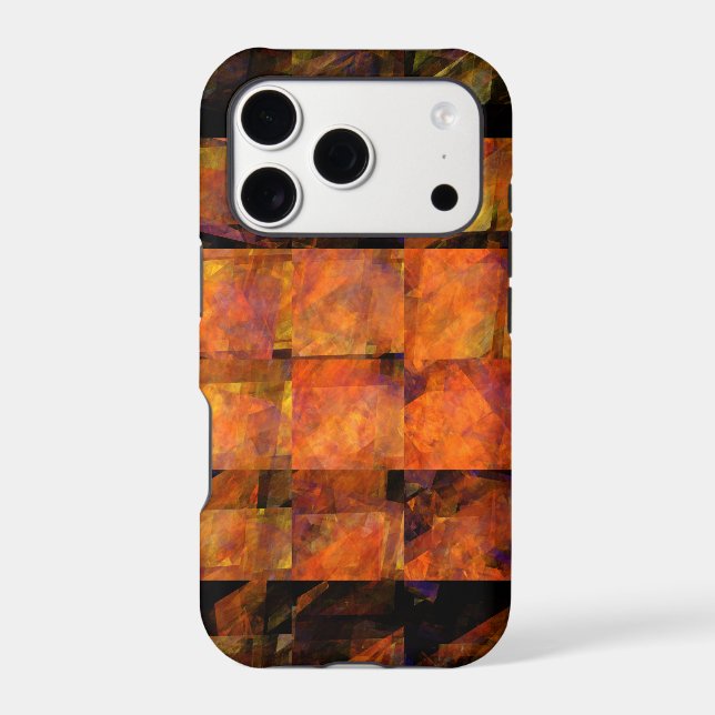 The Wall Abstract Geometric Fire Art Modern (Back)