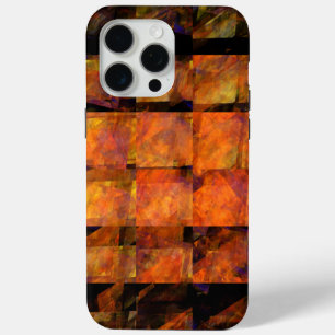 The Wall Abstract Geometric Fire Art Modern iPhone 15 Pro Max Case