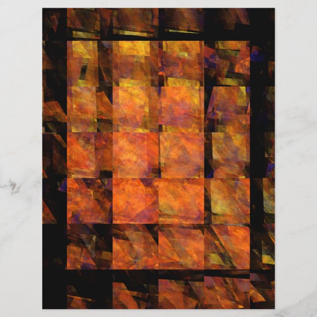 The Wall Abstract Geometric Fire Art Modern Flyer (Front)