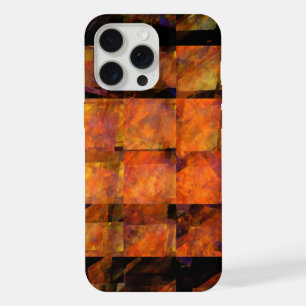 The Wall Abstract Geometric Fire Art Modern iPhone 15 Pro Max Case