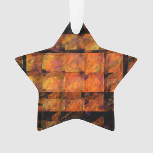 The Wall Abstract Geometric Fire Art Modern Ornament