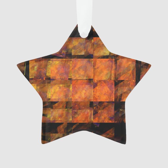 The Wall Abstract Geometric Fire Art Modern Ornament (Front)