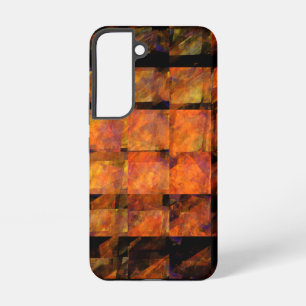 The Wall Abstract Geometric Fire Art Modern Samsung Galaxy Case