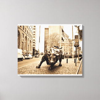 "The Wall Street Bull" Canvas Print