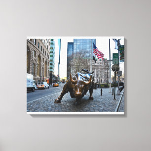 "The Wall Street Bull" Canvas Print