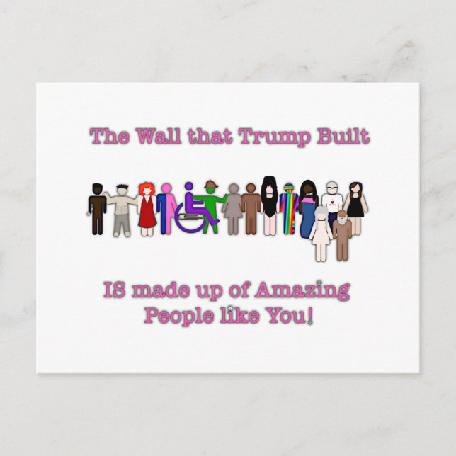 The Wall that Trump Built Postcard (Front)