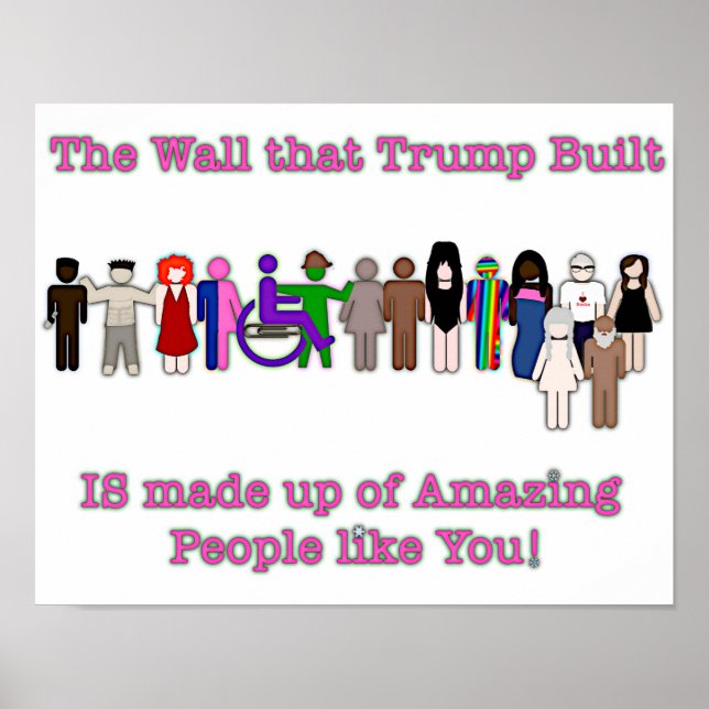 The Wall that Trump Built Poster (Front)