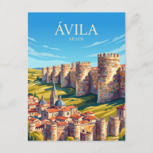 The Walls of Ávila Spain Postcard