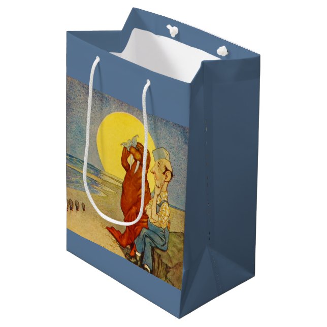 The Walrus and the Carpenter Medium Gift Bag (Front Angled)
