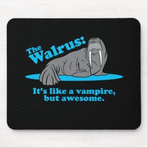 The Walrus Vampire Mouse Mat