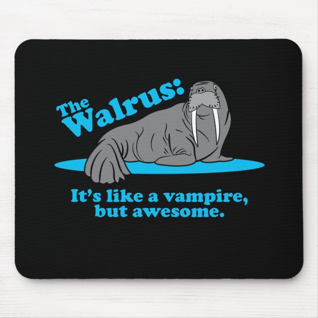 The Walrus Vampire Mouse Mat (Front)