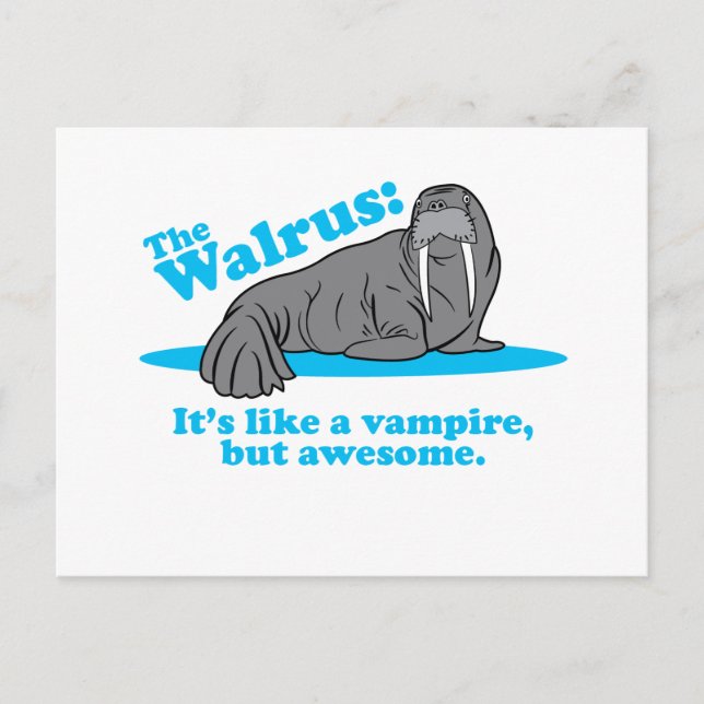 The Walrus Vampire Postcard (Front)