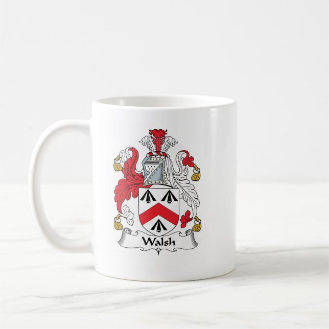 The Walsh clan family crest. Coffee Mug (Left)