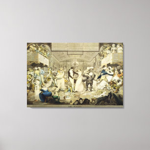 The Waltz (coloured engraving) Canvas Print